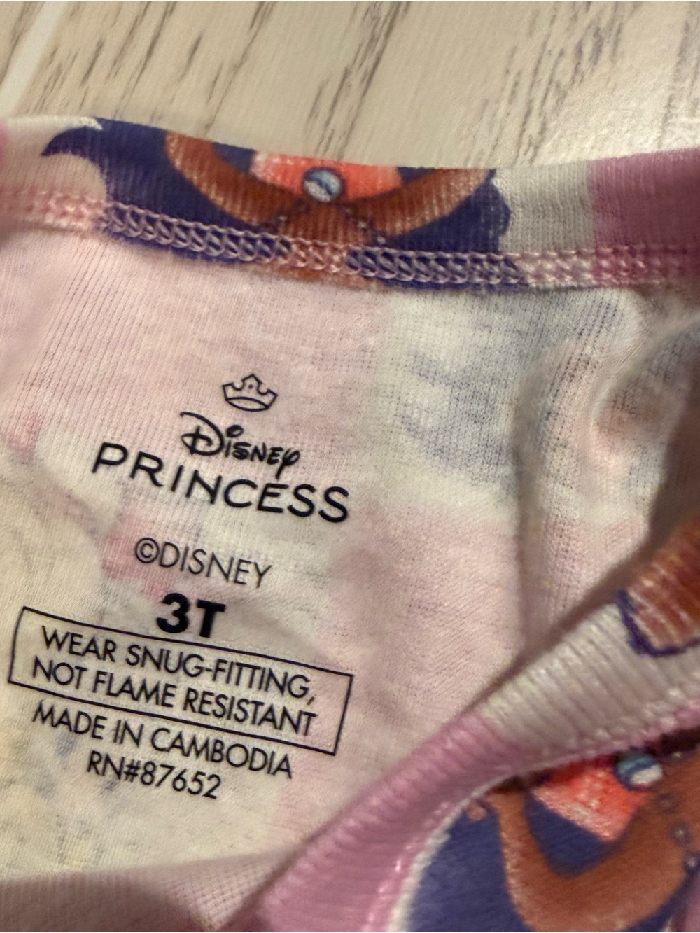 Disney Princess Girls 3T 4 Piece Cotton Pajama Set NWT - Picture 11 of 13